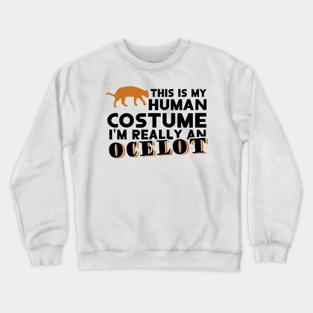 Buy ocelot human costume cuddly toy fan Crewneck Sweatshirt by FindYourFavouriteDesign